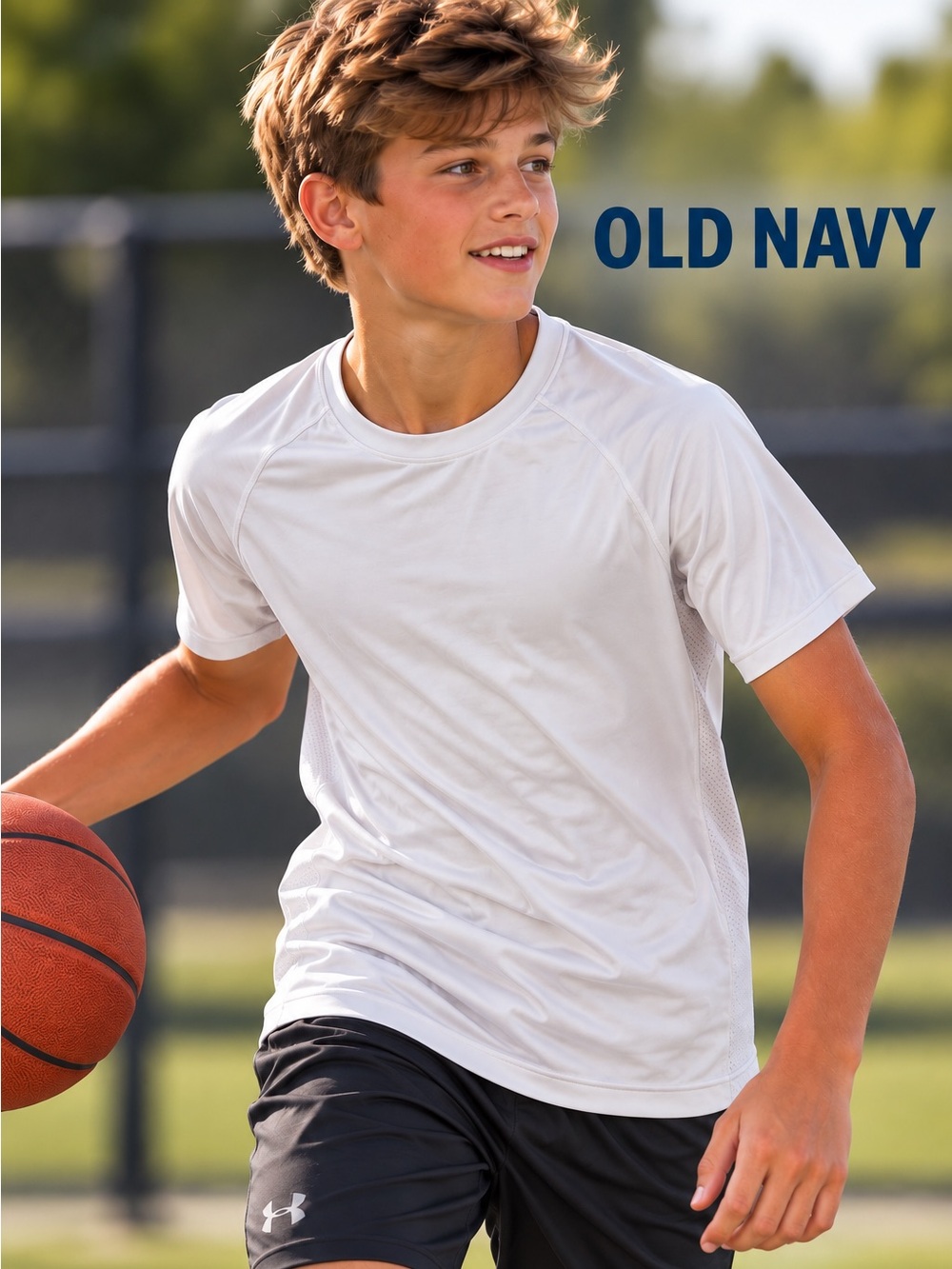 Old Navy Go-Dry White Short Sleeve Performance Tee - Men small